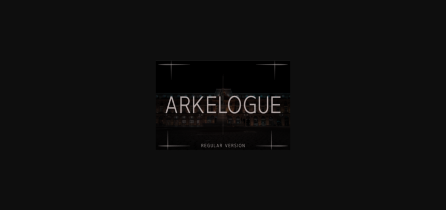 Arkelogue Regular Font Poster 1