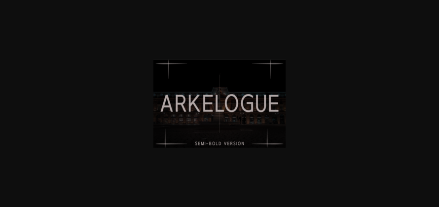 Arkelogue Semi-Bold Font Poster 3