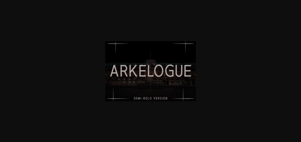 Arkelogue Semi-Bold Font Poster 1