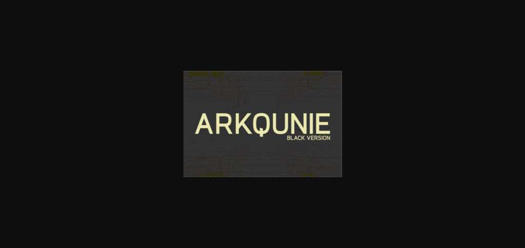 Arkqunie Black Font Poster 3