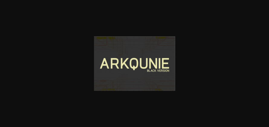 Arkqunie Black Font Poster 1