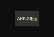 Arkqunie Bold Font Poster 1