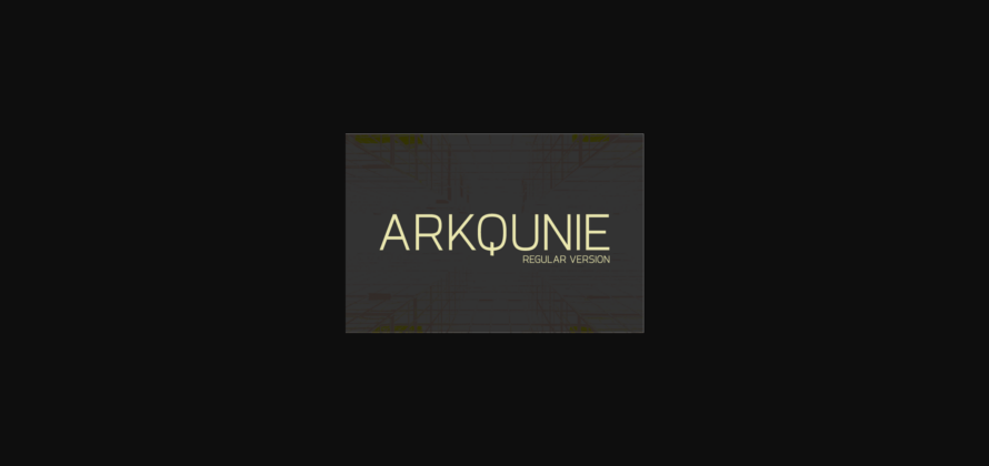 Arkqunie Font Poster 3