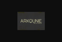 Arkqunie Font Poster 1