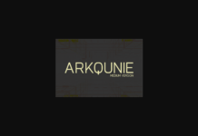 Arkqunie Medium Font Poster 1