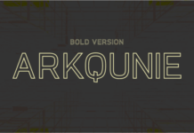Arkqunie Outline Bold Font