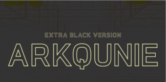 Arkqunie Outline Extra Black Font