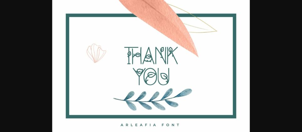 Arleafia Font Poster 8