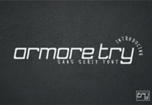 Armore Try Font Poster 1