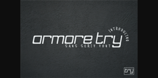 Armore Try Font Poster 1