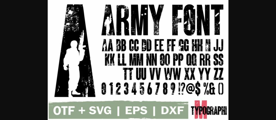 Army Font Poster 3
