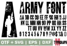 Army Font Poster 1