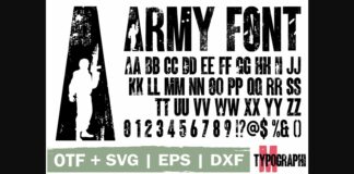 Army Font Poster 1