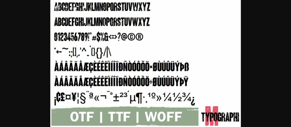 Army Font Poster 7