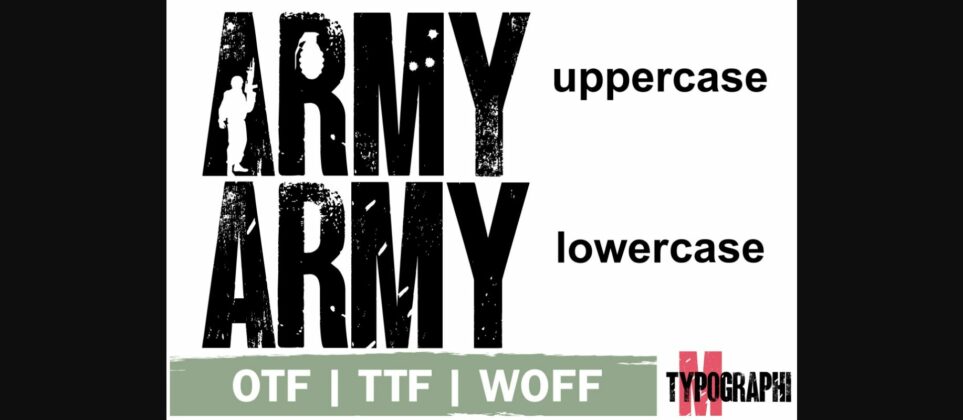 Army Font Poster 8