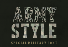 Army Style Font Army Style Font Poster 1