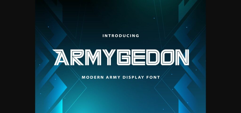 Armygedon Font Poster 3