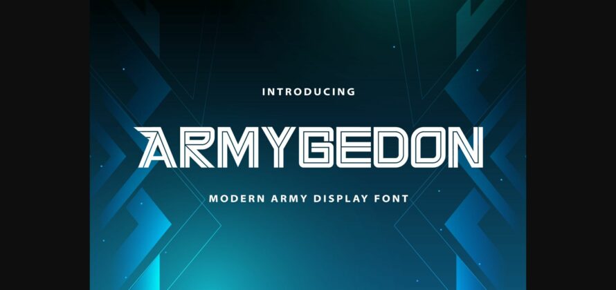 Armygedon Font Poster 1