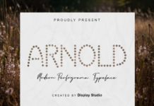 Arnold Font Poster 1