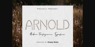 Arnold Font Poster 1