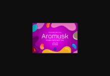 Aromusk Font Poster 1