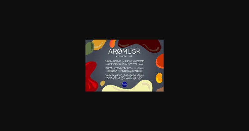 Aromusk Font Poster 9