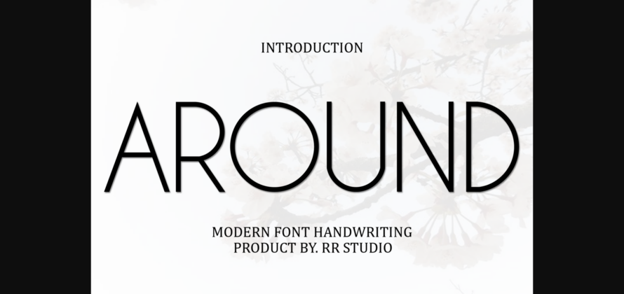 Around Font Poster 3