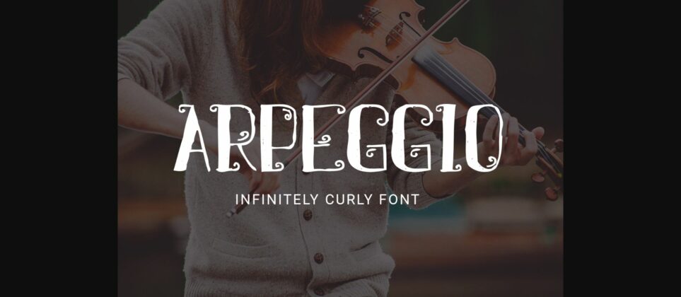 Arpeggio Font Poster 3