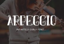 Arpeggio Font Poster 1