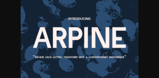 Arpine Font Poster 1