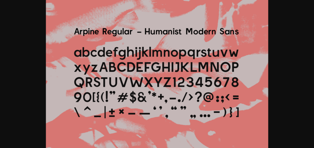 Arpine Font Poster 4