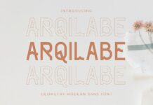 Arqilabe Font Poster 1