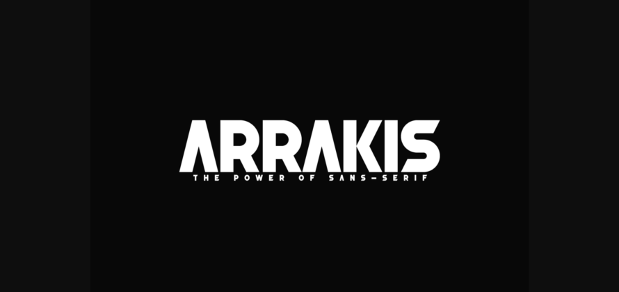 Arrakis Font Poster 3