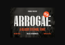 Arrogae Font Poster 1