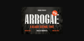 Arrogae Font Poster 1
