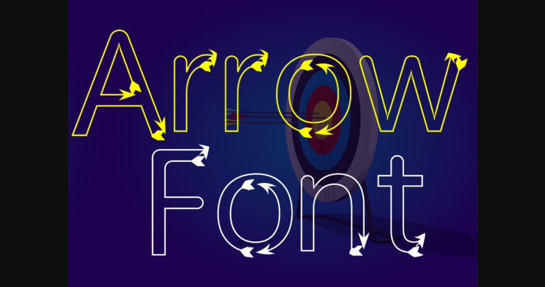 Arrow Font Poster 4