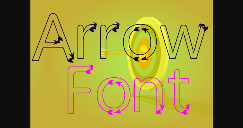 Arrow Font Poster 5