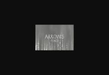 Arrows Font Poster 1