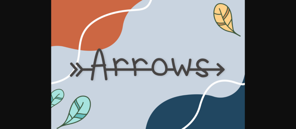 Arrows Font Poster 3