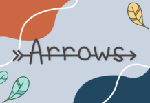 Arrows Font Poster 1