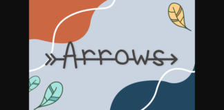 Arrows Font Poster 1