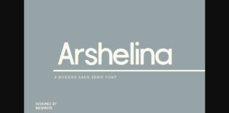 Arshelina Font Poster 1