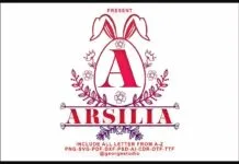 Arsilia Font Arsilia Font Poster 1