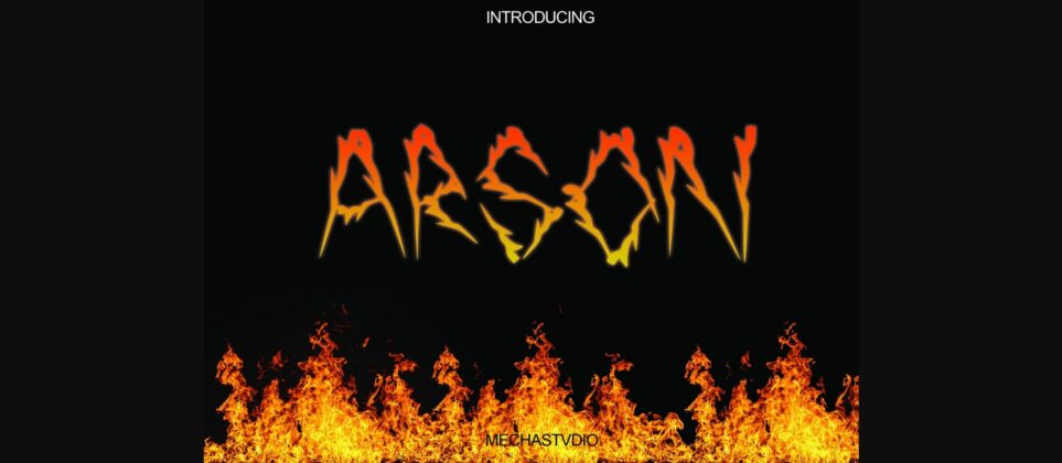 Arson Font Poster 3