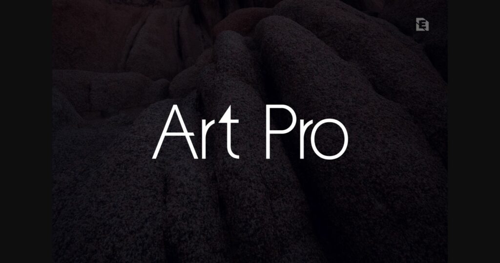Art Pro Font Poster 3