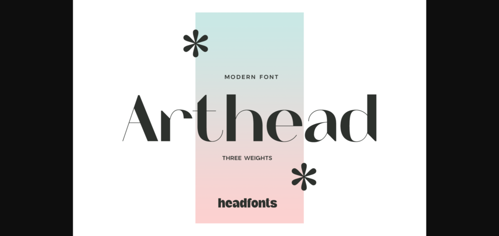 Arthead Font Poster 3