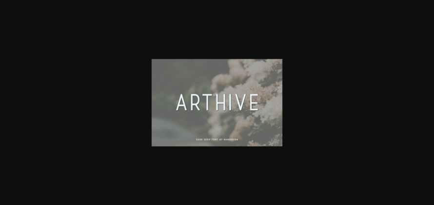 Arthive Font Poster 3