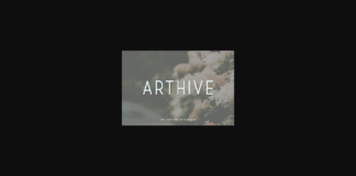 Arthive Font Poster 1