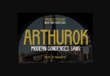 Arthurok Font Poster 1