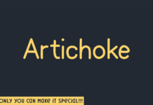 Artichoke Font Poster 1